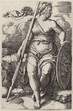 Athena Pallas by Luca van Leyden